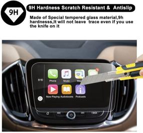 img 1 attached to RUIYA HD Clear Tempered Glass Screen Protector for 2018 2019 2020 Equinox Car In-Dash Navigation (8-Inch) - Enhanced Protection and Clarity