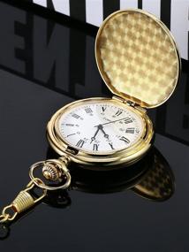 img 1 attached to 🕰️ Pangda Vintage Pocket Watch for Fathers