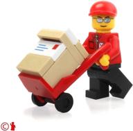 lego city minifigure delivery handtruck logo