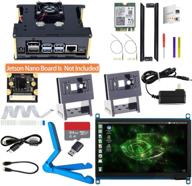 🛠️ makeronics developer kit for jetson nano with 7inch touchscreen, imx 219-77 camera, 64gb class 10 tf card, and acrylic case - includes wireless card and antenna logo