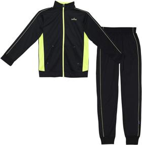 img 4 attached to Spalding Stripe Athletic Two Piece Tracksuit Boys' Clothing and Active