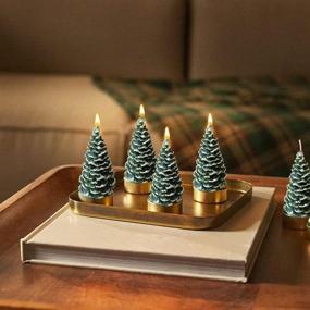 img 3 attached to GeetuBerry Christmas Tree Candle: Exquisite Scented Candle for Festive Decor & Housewarming Gifts