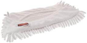 img 4 attached to 🧹 Rubbermaid Commercial FGQ86100WH00 HYGEN Quick-Connect Flexible Microfiber Mop Cover - Dust and Dirt, 11-inch, White: Efficient Cleaning Solution