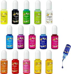 img 4 attached to Non-Toxic Epoxy Resin Dye Mix Color Liquid Pigment - 15 Translucent Colors, 0.35oz Each, Ideal for DIY Crafts, Resin Jewelry, and Art Making