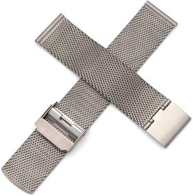 img 2 attached to 🕰️ Women's Titanium Watch Straps by THEAGE
