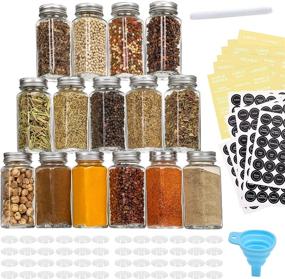 img 4 attached to 🍶 Aozita Glass Spice Jars - Food Service Equipment & Supplies