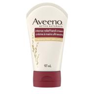 👐 aveeno skin relief intense moisture hand cream - soothing oat, rich emollients, 24 hour moisture - fragrance and steroid free, 3.5 oz white logo
