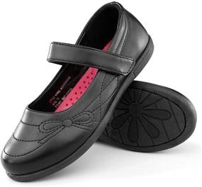 img 1 attached to Hawkwell Mary Jane Flats - School Uniform Shoes for Girls