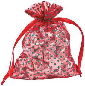img 1 attached to Christmas Polka Dot Organza Bags