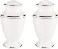 lenox salt and pepper set, federal platinum, white - enhance your dining experience логотип