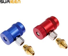 img 3 attached to 🔌 Efficient R1234yf Quick Couplers: High/Low Side Manual Couplers for A/C Refrigerants Manifold Gauge Set, 1/4" Male Port, Quick Connect Adapters & AC Hose Fitting Connectors Replacement