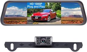 img 4 attached to 🚗 LeeKooLuu LK1 HD 1080P Backup Camera Kit for Cars, SUVs, and Trucks - IP69 Waterproof, One Wire Plug and Play, DIY Grid Lines