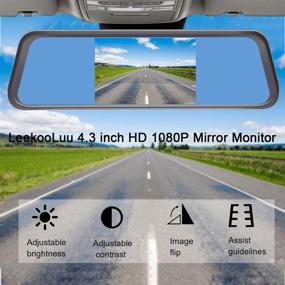img 3 attached to 🚗 LeeKooLuu LK1 HD 1080P Backup Camera Kit for Cars, SUVs, and Trucks - IP69 Waterproof, One Wire Plug and Play, DIY Grid Lines