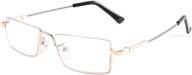 👓 karsaer vision: anti-blue half frame progressive bifocal reading glasses with lightweight titanium frame for men and women logo