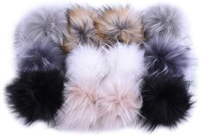 img 4 attached to Fashionable JINSEY Faux Fox Fur Fluffy Pompom Ball: Ideal for Hat Shoes Scarves Bag Charms