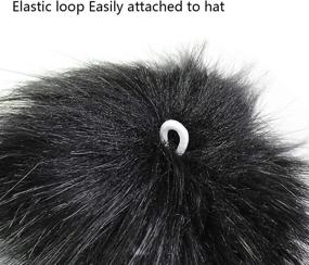 img 1 attached to Fashionable JINSEY Faux Fox Fur Fluffy Pompom Ball: Ideal for Hat Shoes Scarves Bag Charms
