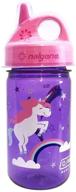 🦄 nalgene 2182-2912 grip-n-gulp unicorn: purple one-size water bottle with cover - review and buying guide logo