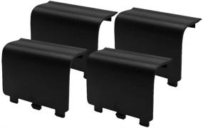 img 4 attached to 🎮 KELIFANG Replacement Battery Cover Door for Xbox One Controller - 4 Pack, Black