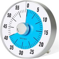 ⏳ secura 7.5-inch oversize visual countdown timer for kitchen - 60 minute time management tool for kids, teachers, and adults (blue) logo