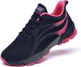 img 4 attached to Lamincoa Cushion Sneakers Breathable Athletic Sports & Fitness in Running