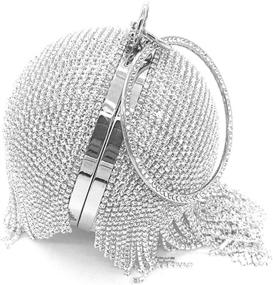 img 1 attached to Oweisong Crystal Handbags Rhinestone Shoulder