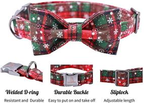 img 2 attached to 🦁 Lionheart Glory Adjustable Soft Dog Collars with Bowtie - Pet Collars Bow Tie for X-Small, Small, Medium & Large Dogs