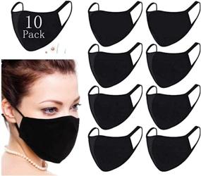 img 4 attached to 🎭 10-Pack of Breathable, Reusable, and Washable Purified Masks