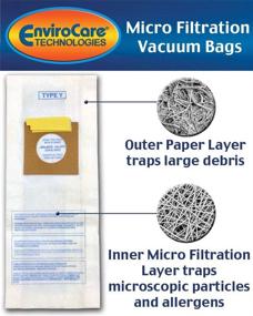 img 4 attached to 🧹 Hoover Windtunnel Upright Type Y Vacuum Cleaner Dust Bags - 9 Pack EnviroCare Replacement Micro Filtration