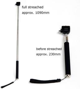 img 2 attached to 📸 Apexel Extendable Self-portrait Monopod: Ultimate Convenience with Universal Clicker and Remote Control Shutter Cable for Android Phone – Black