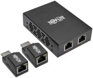 tripp lite 2-port hdmi через cat5 cat6 удлинитель - питание через кабель - 2 мини-приемника/трансмиттера - 1080p - соответствует стандартам taa логотип