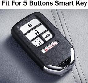 img 3 attached to 🔑 Защитите свой ключевой брелок Honda с обложкой Coolbestda Soft TPU на 5 кнопок для моделей Accord, Civic, CR-V, Pilot и Insight.