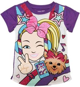 img 1 attached to Длинный цветочный капюшон JoJoSiwa BowBow - Пурпурный средний размер для девочек.