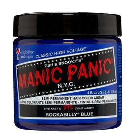 img 4 attached to 💙 Classic Rockabilly Blue Hair Dye by MANIC PANIC