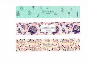 img 2 attached to 🎁 ZZYBIA Assorted Wrap Paper Tape: 100pcs for Homemade Soap Bars (Horizontal Style)
