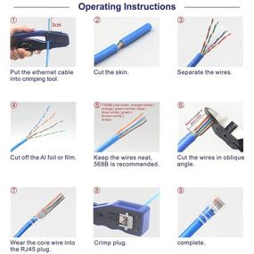 img 1 attached to 🔌 VCELINK RJ45 Cat5e/Cat5 Pass Through Connectors - 100-Pack: Modular Plugs for Solid or Stranded UTP Network Cable