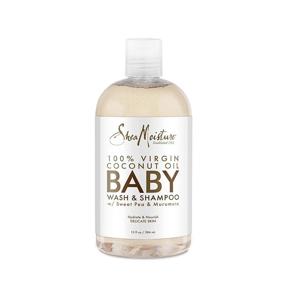 img 4 attached to 👶 SheaMoisture Baby Wash and Shampoo: 100% Virgin Coconut Oil, 13 Fl Oz - Gentle Care for Babies