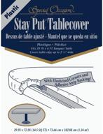 🍽️ enhance your table décor with the creative converting classic white stay put tablecover logo