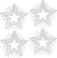 dazzling stars clear rhinestone hotfix transfer: add sparkle to any surface! logo