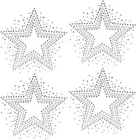 img 2 attached to Dazzling Stars Clear Rhinestone Hotfix Transfer: Add Sparkle to Any Surface!