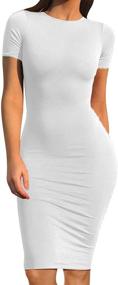 img 4 attached to GOBLES Women's Elegant Bodycon Cocktail Dress in Women's Clothing