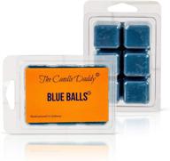 🕯️ the candle daddy blue balls - blueberry - highly scented wax cubes/melts - 1 pack - 2 ounces - 6 cubes логотип