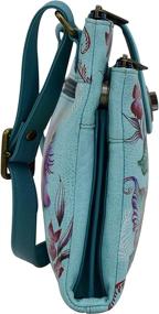 img 1 attached to 👜 Anuschka Original Crossbody Organizer: Women's Handbag and Wallet Combo