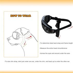 img 2 attached to 🐶 Protective Dog Sunglasses: NVTED Dog Goggles for Medium/Large Dogs - UV, Wind, Dust & Fog Protection with Adjustable Strap