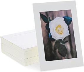 img 2 attached to 🖼️ Versatile 50 Pack White Paper Picture Frames: DIY, Hanging, Classrooms - 4x6 Photo Cardboard Easels