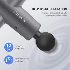 img 3 attached to 🔥 Upgraded Massage Gun with Heat - Ideal for Athletes, Handheld Back Massager with Heat for Deep Tissue Percussion Massage - Neck, Back, Leg - Great Father's Day Gift