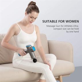 img 2 attached to 🔥 Upgraded Massage Gun with Heat - Ideal for Athletes, Handheld Back Massager with Heat for Deep Tissue Percussion Massage - Neck, Back, Leg - Great Father's Day Gift