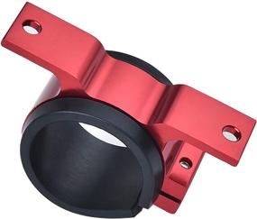 img 1 attached to EVIL ENERGY 50mm Car Oil/Fuel/Gas Pump Mounting Bracket: Red Single Filter Clamp Cradle