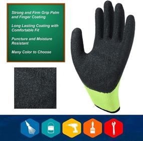 img 2 attached to Gloves Coated 10 Pair Water Based Coating