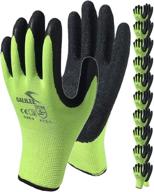 gloves coated 10 pair water based coating logo