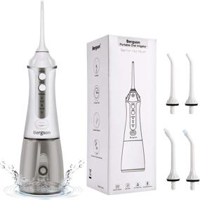 img 4 attached to 💦 Professional Cordless Water Teeth Cleaner: Portable Rechargeable Dental Oral Irrigator for Home and Travel | IPX7 Waterproof, Cleanable Water Tank | Fresh Breath